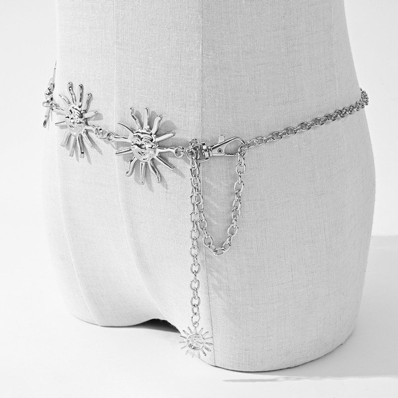 Alloy Material Wholesale Jewelry Retro Classic Style Sun Alloy Waist Chain