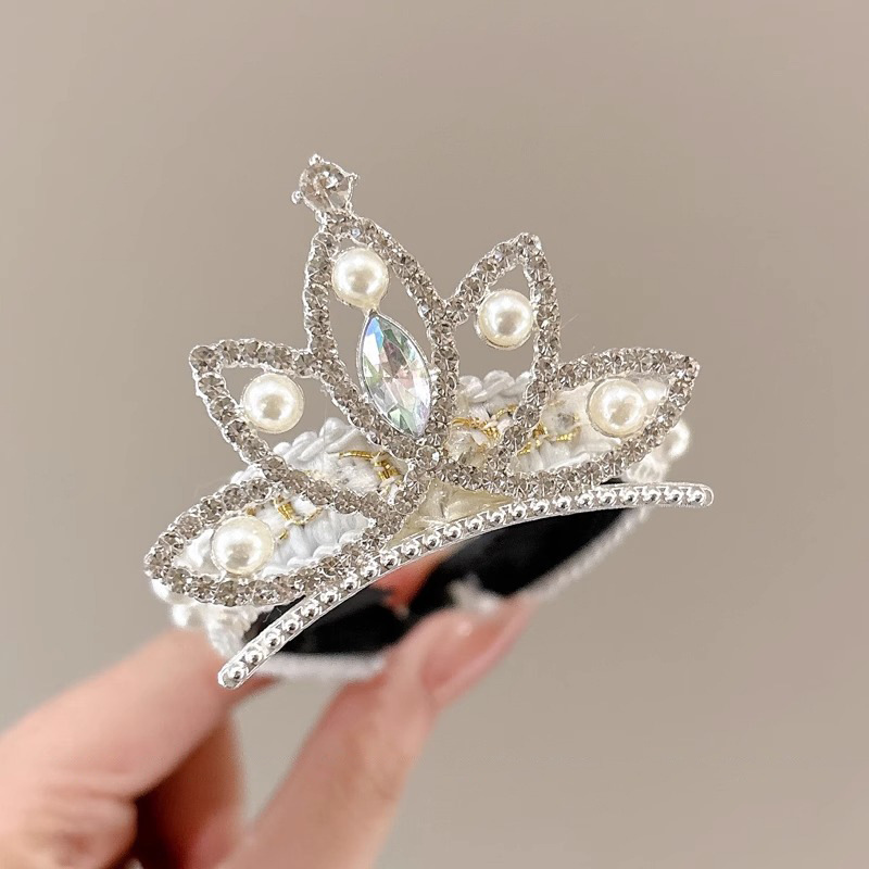Nuevo tocado de princesa para niños perlas corona perla perilla