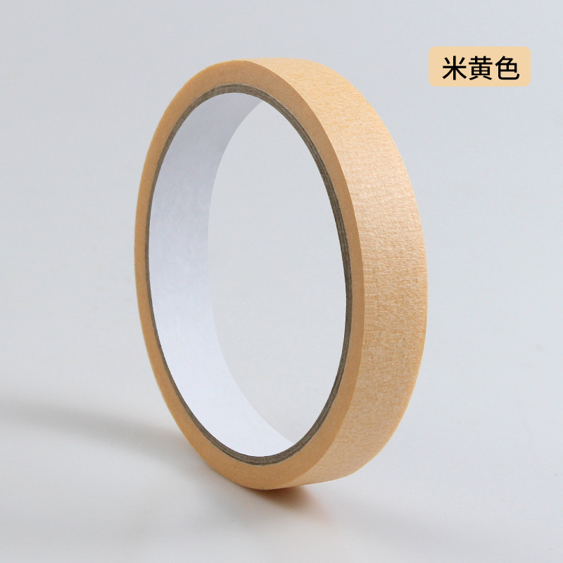 Weiyi color pintura del coche de una sola cara crepe decoración adhesiva decoración cubierta de lágrima mano cinta de papel adhesiva de alto adhesivo