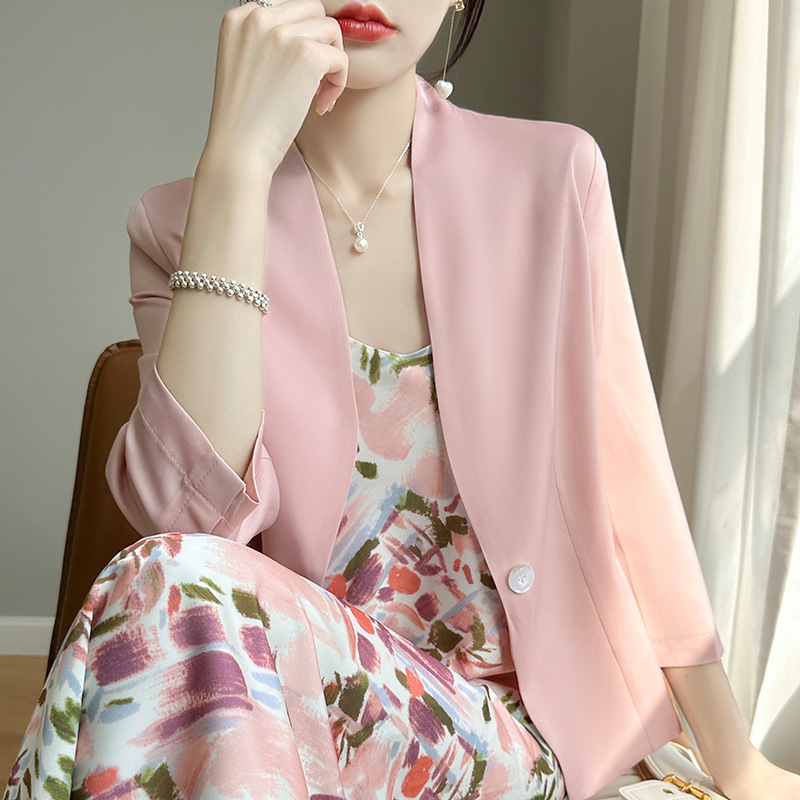 Summer light and thin classic suit jacket, Chinese style
