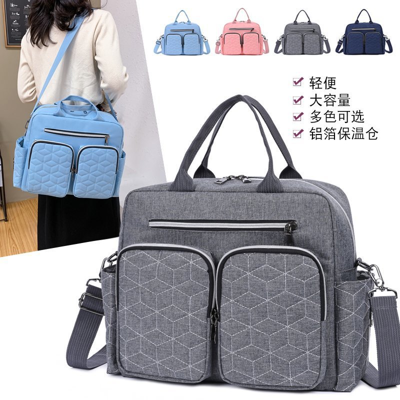 Commuting business mommy bag 2022 new dry and wet separation portable mother and baby bag large capacity single shoulder crossbody mommy bag