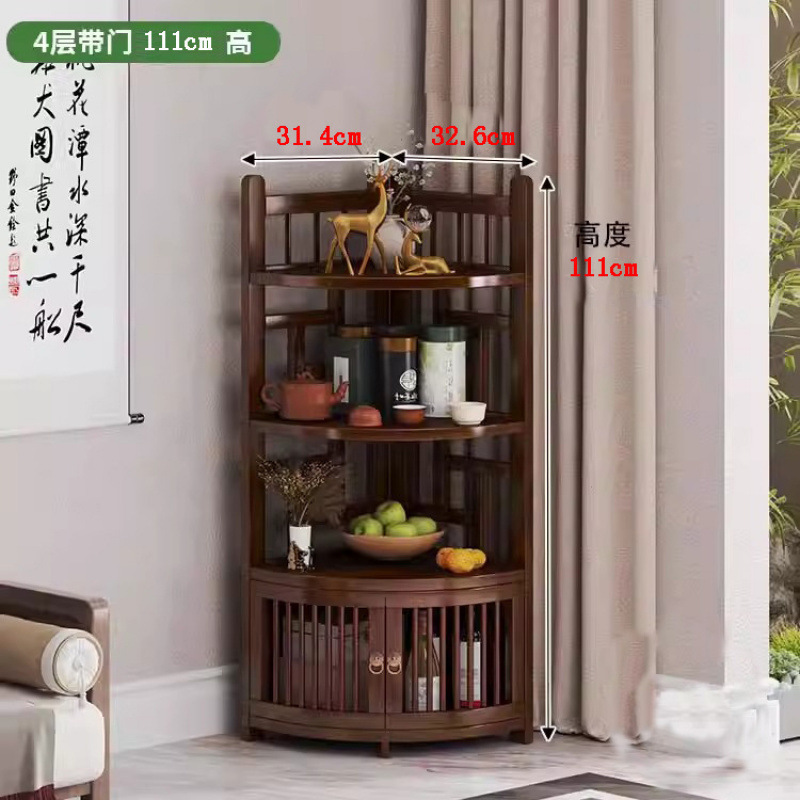 角柜转角置物架楠竹三角墙角餐厅角落边角收纳酒柜储物柜客厅拐角|undefined