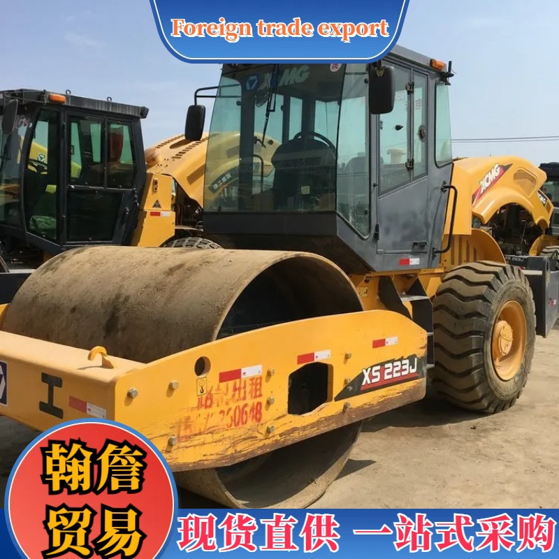 Export used road rollers转让原装二手徐工26吨压路机