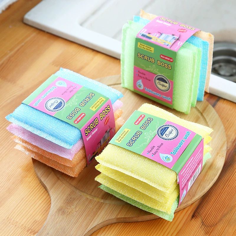 Губка для мытья посуды кухонная немасляная щетка горшок артефакт Бытовая салфетка для мытья посуды Двусторонняя Чистящая хлопковая губка волшебная салфетка