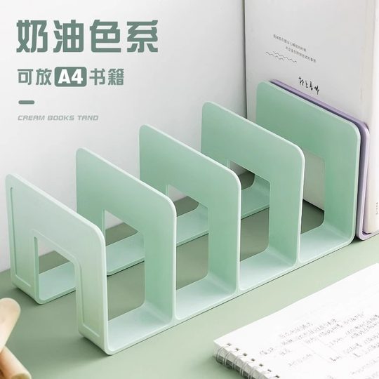 Transparent Acrylic Book File Book Rack Desktop Book Storage Artifact Partition Board Book Desk Storage Rack Book Holder