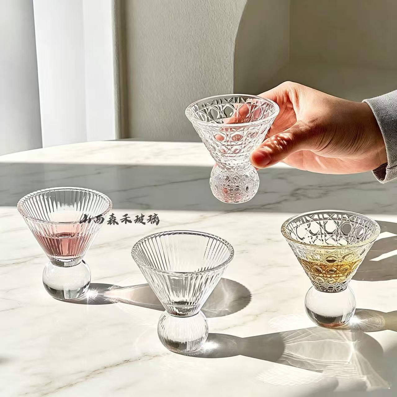 Retro shot glass