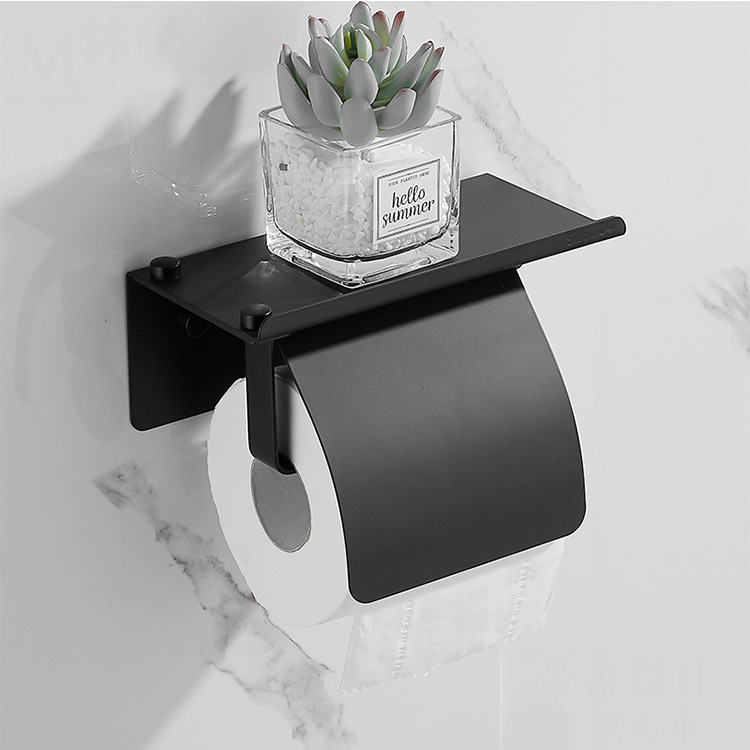 ステンレス衛生ティッシュホルダー携帯電話ホルダートイレ用トイレットペーパーボックス|undefined