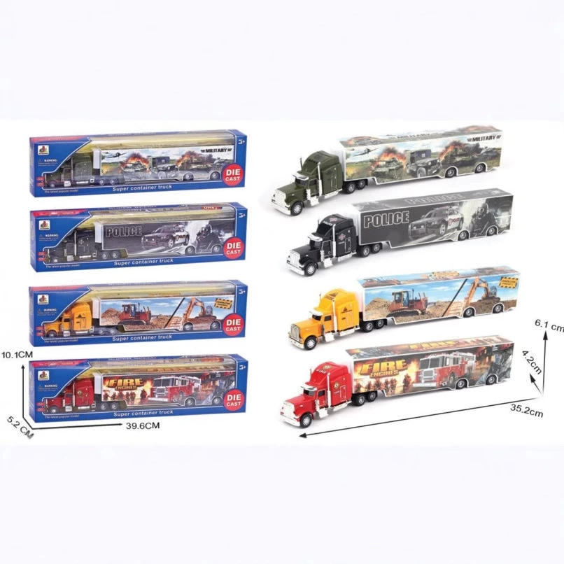 35CM сплав американский автомобиль контейнерный грузовик модель контейнеровоз Amazon трансграничные горячие продажи оптовые игрушки