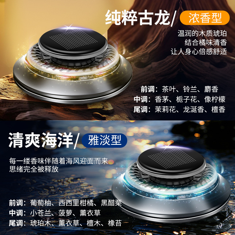 Cross-Border Ufo-Shaped Car Gift Rotating Aromatherapy Car Decoration Perfume High-End Elegant Long-Lasting Fragrance