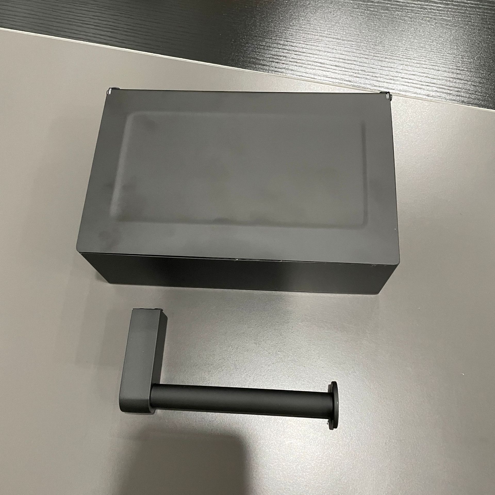 Soporte de pañuelos de baño transfronterizo Soporte de papel en rollo de acero inoxidable 304 Soporte para teléfono móvil sin perforar Baño Mesa de almacenamiento montada en la pared image 11