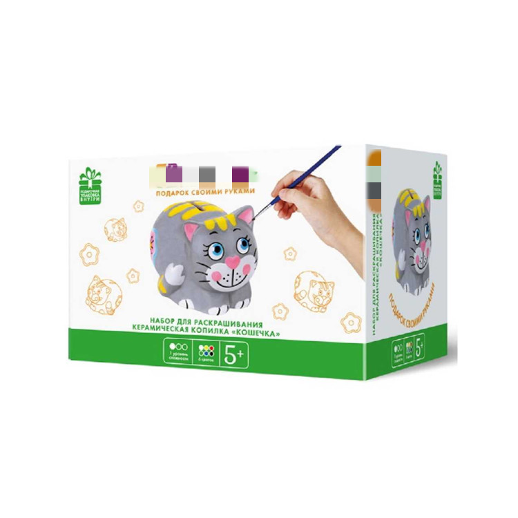 Graffiti para colorear hucha de cerámica DIY muñeca pintada hucha yeso unicornio decoración llano pintura en blanco