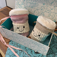 jellycat包包玩偶正版官方粉色咖啡杯奶茶保温杯套斜挎包三标齐全