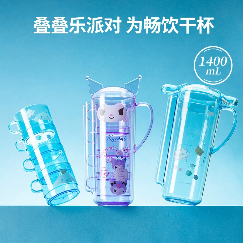 Miniso, Sanrio, башня для вечеринки, набор, детский чайник, объём 1400, 1400 мл