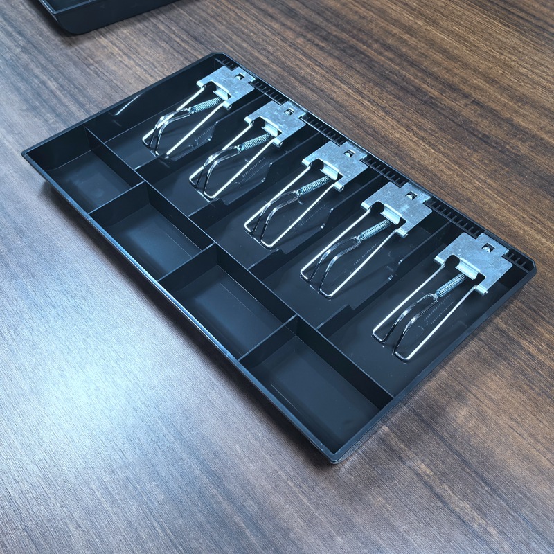 5B4C收银盒五格盒抽屉盘收款盒收钱盒现金盒适用便台机抽屉式电子