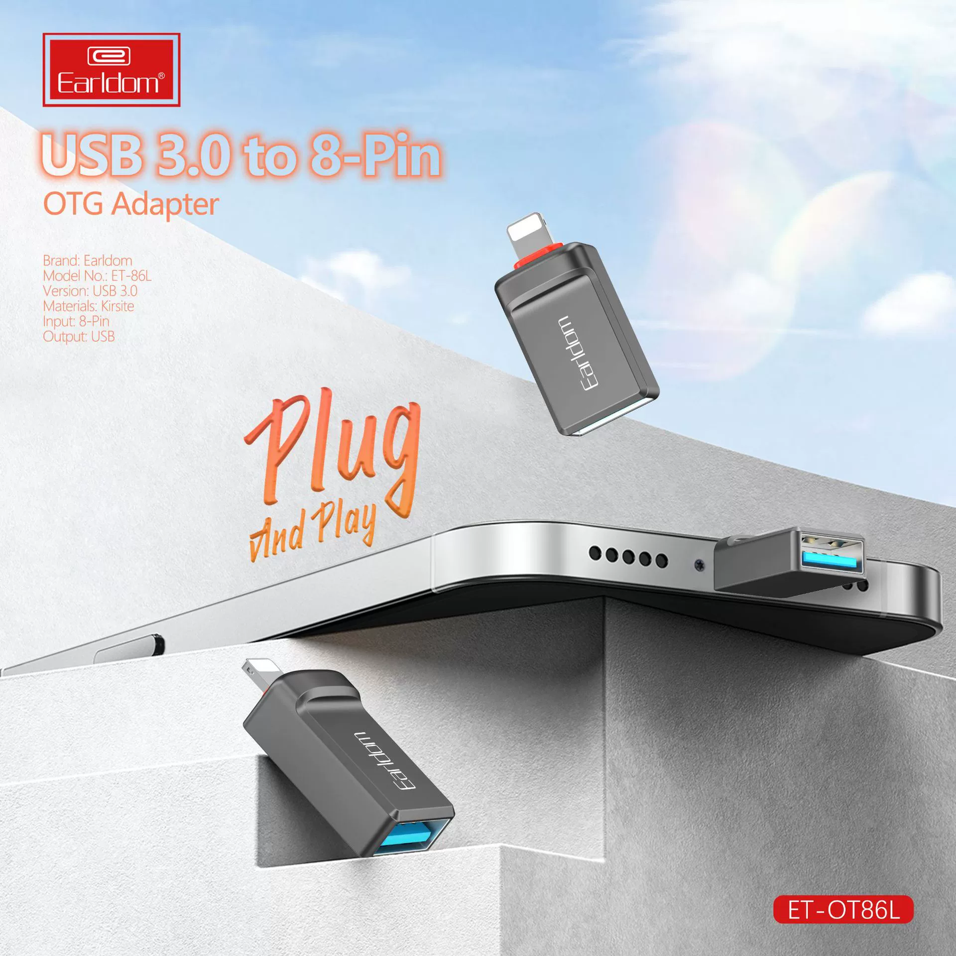 Применимый Apple OTG вращающийся USB Flash-диск звуковая карта считыватель Lightning разъем USB iPhone телефон