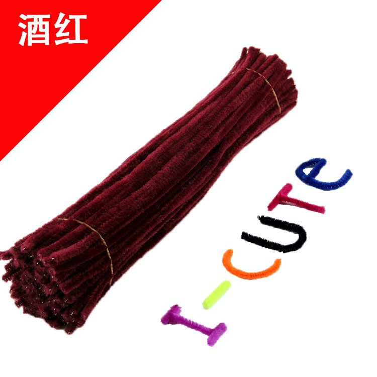 Hecho a mano DIY trenzado paquete de material cifrado ramo de lana Raíz de lana de la raya del color torcido palo de los niños hechos a mano juguetes creativos