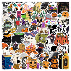 クロスボーダー 50 漫画ハロウィン落書きステッカー水カップ携帯電話防水装飾ステッカーかわいいハロウィンステッカー