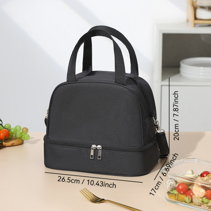 Bolsa de almuerzo de commuerzo de viaje, bolsa de aluminio grande, bolsa de almuerzo gruesa, bolsa de almuerzo, bolsa de almuerzo, bolsa de mano