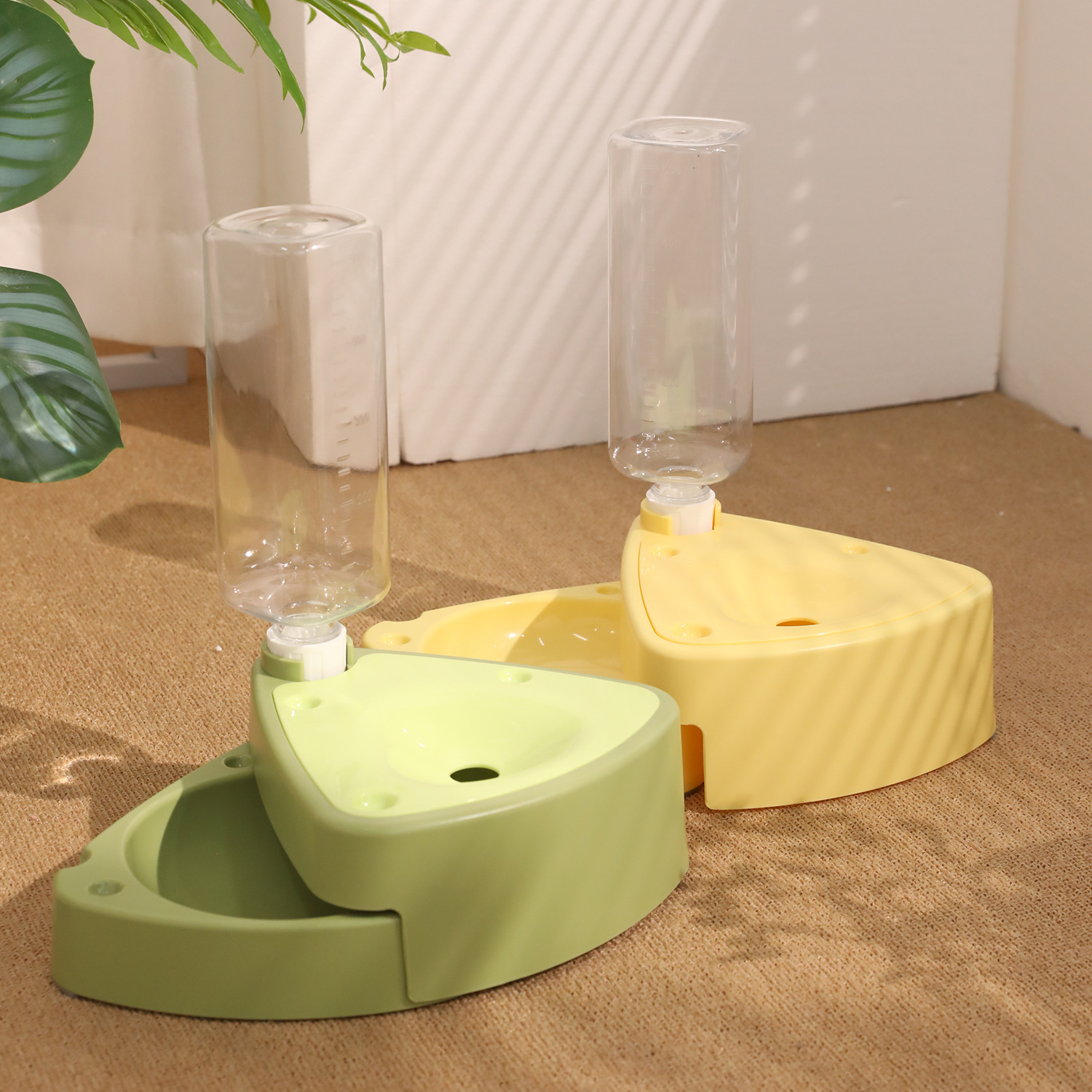 Z Pipitao Caja original con botella para beber Tazón de queso plegable Tazón para comida para gatos Suministros para gatos Tazón para gatos