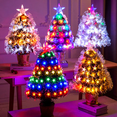 発光 LED ライトクリスマスツリー 60 センチメートル高級暗号化クリスマスツリーホームクリスマス装飾小さなデスクトップ装飾品