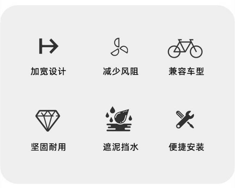 Electric Vehicle Rear Wheel Mudguard, Durable Material, Universal for Scooter and Electric Bike, Rear Wheel Water-Blocking Plastic Mudguard