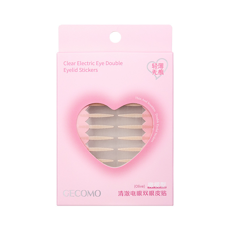 GECOMO pegamento de doble párpado invisible, natural, sin marcas, impermeable y duradero, ampollas oculares hinchadas en un solo párpado para mujeres