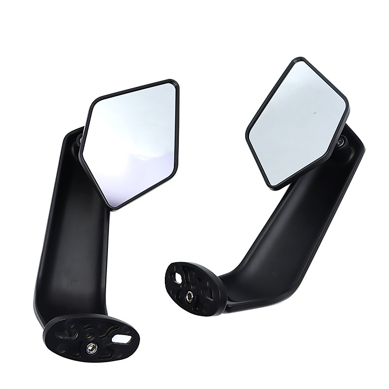Wind Wing Mirrors Modified for Motorcycles, Universal New Model with Wind Wings, Base Moved Forward, Modified Reflective Mirrors