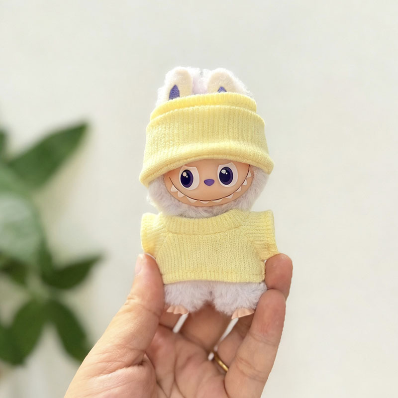 迷你版4.0LABUBU搪胶脸毛绒盲盒玩偶衣服圣诞套装小鼻嘎心底密码|undefined