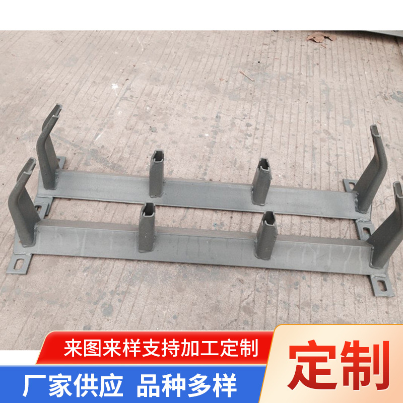 矿场皮带机托辊 输送带缓冲托辊 三联托辊支架组 皮带输送机托辊-阿里巴巴