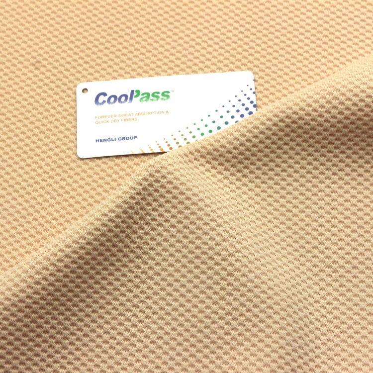 全涤吸湿排汗Coolpass蜂窝蜂巢网眼布双面PK珠地网眼布功能性面料