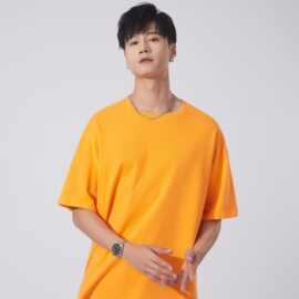 JR大码男装|220G长袖落肩短袖2026夏季美式宽松潮牌t潮流短袖圆领