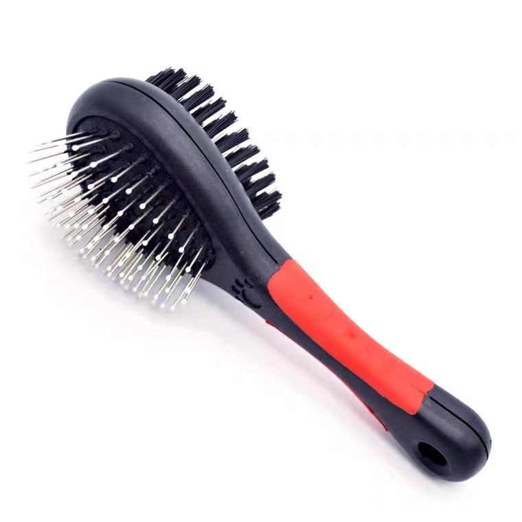Suministros para mascotas perro limpieza peine de pelo flotante aguja peine gato universal de doble cara de masaje cojín de aire peine