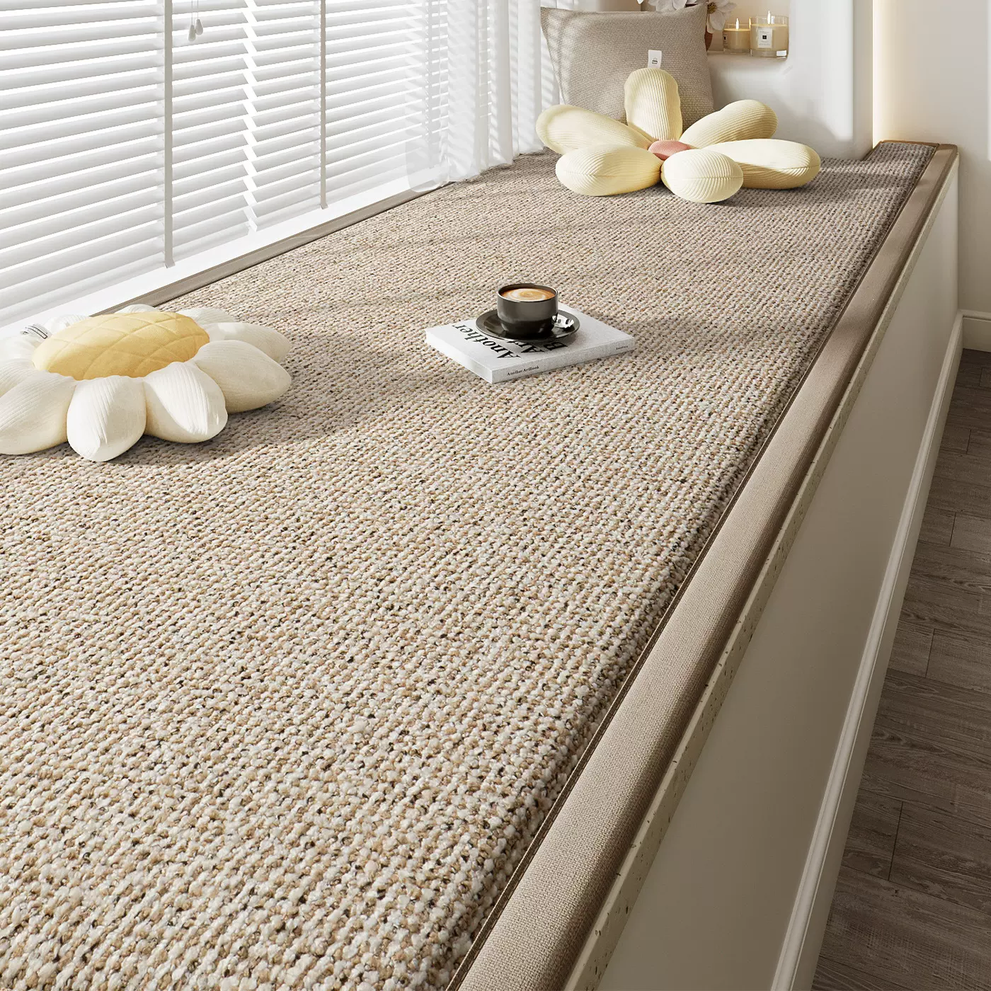 飘窗垫窗台垫轻奢高级感2025新款主卧阳台坐垫防滑台面垫四季通用