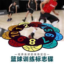 篮球数字垫数字标志碟 篮球足球训练器材 标志碟套装 平面标志盘
