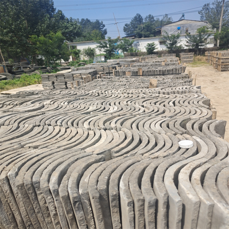 青瓦中式仿古小青瓦古建筑青灰瓦片四合院屋顶围栏装饰瓦新中式