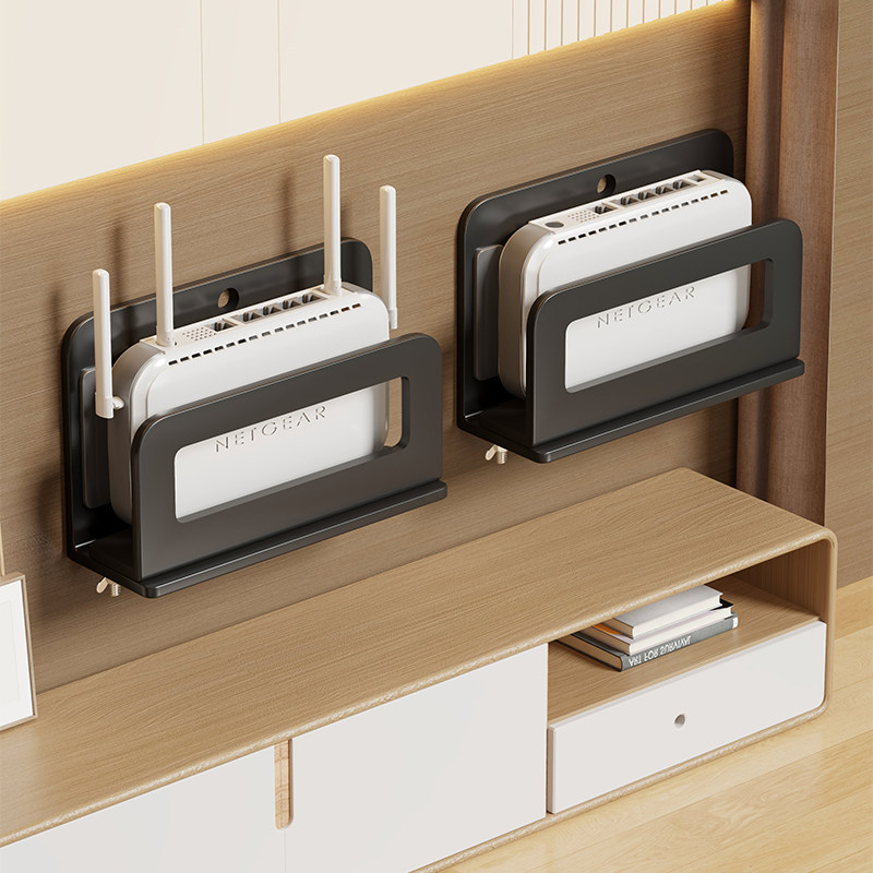 Estante de Almacenamiento para Router y Decodificador, Retráctil, Sin Perforación, para Pared