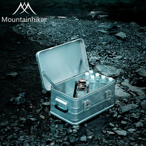 Outdoor Storage Box for Mountaineering Customers, Aluminum Camping Equipment, Self-Driving Tour Food Storage, Household Dustproof Protection, Aluminum Box
