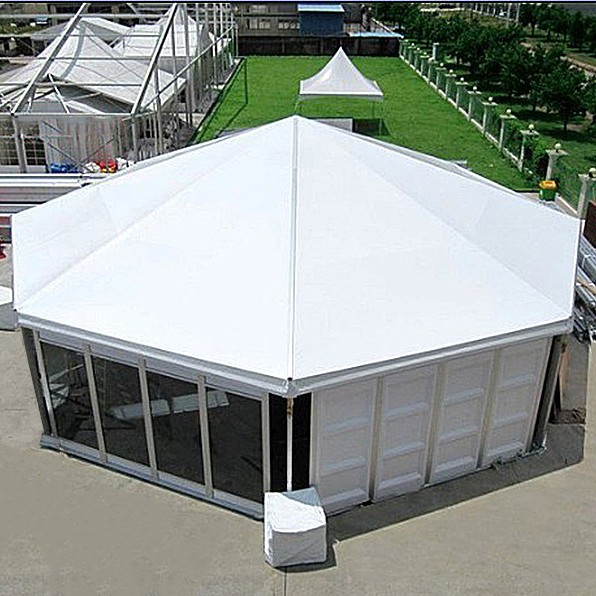 Tienda de exposiciones de estilo europeo grande al aire libre de la boda tienda de almacenamiento Auto Show actividad Spire tienda multilateral