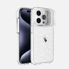 グリッター携帯電話ケースディフェンダーターミネーターダブルプッシュウィンドウ厚みのあるIP141516Promax四隅衝突防止ケースに適しています。