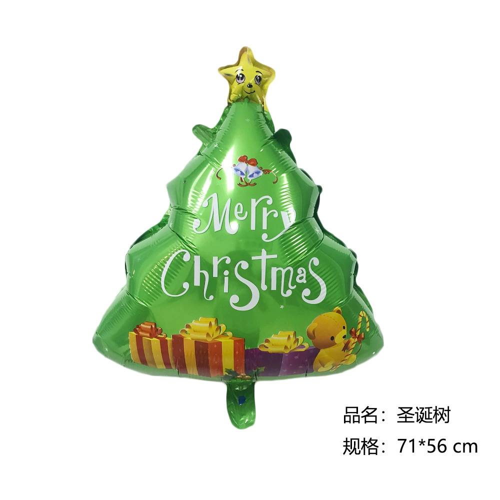 Новый рождественский Санта, снеговик, елка, алюминиевая пленочная шариковая театра, танец