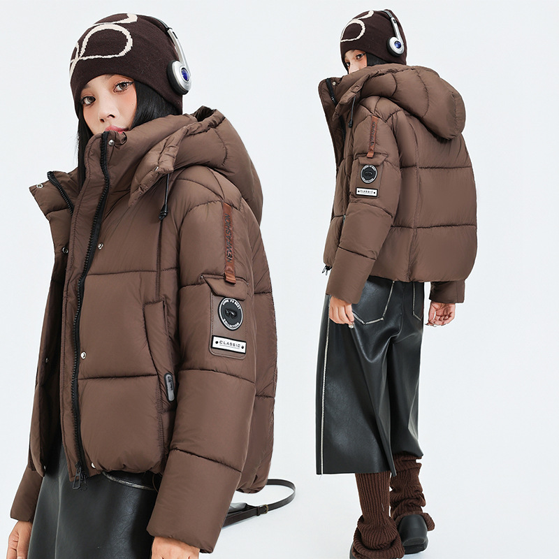 2025 el mismo abrigo de algodón corto para hombres y mujeres 2025 invierno puff nuevo estilo coreano grueso abrigo de pan abrigo de algodón
