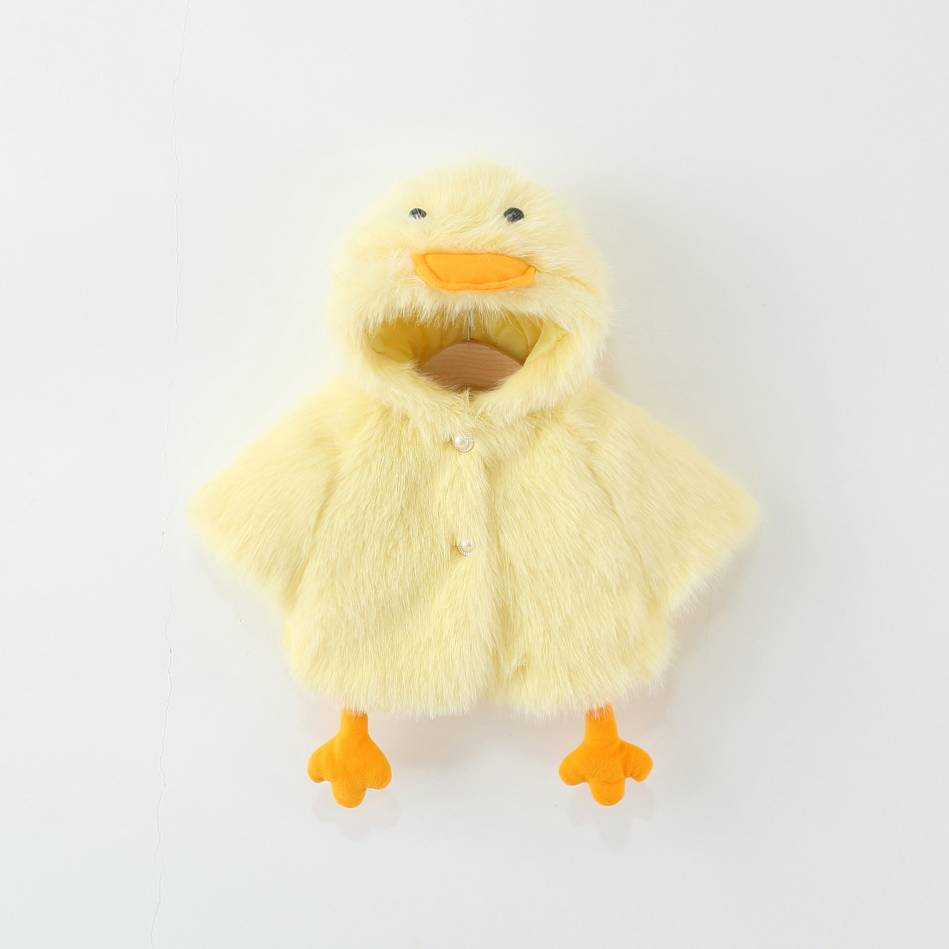 Autumn New Furry Cute Baby Duck Family Winter Imitation Mink Rabbit Fur Thickeneded Outwear for Boys and Girls