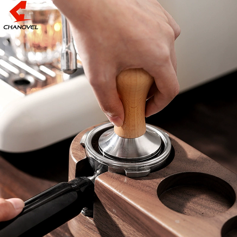 Молоток для порошка из цельного дерева 58mmm53mm бук кофе пресс порошок полуавтоматический молоток для ручки кофеварки