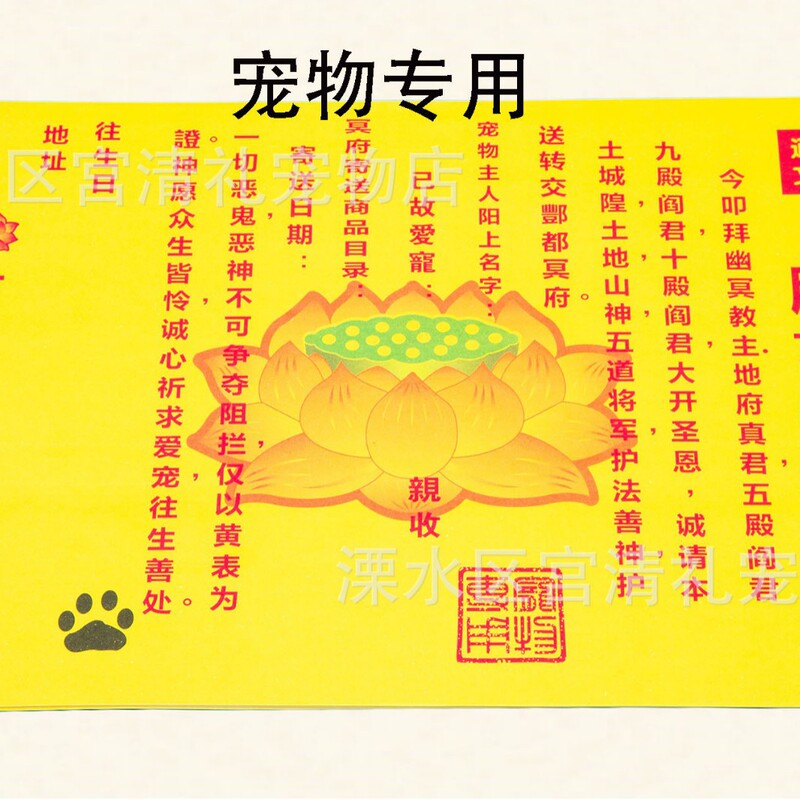 Pet Memorial Supplies: Dog Grave Box, Paper Money for Cats and Dogs, and Other Memorial Items