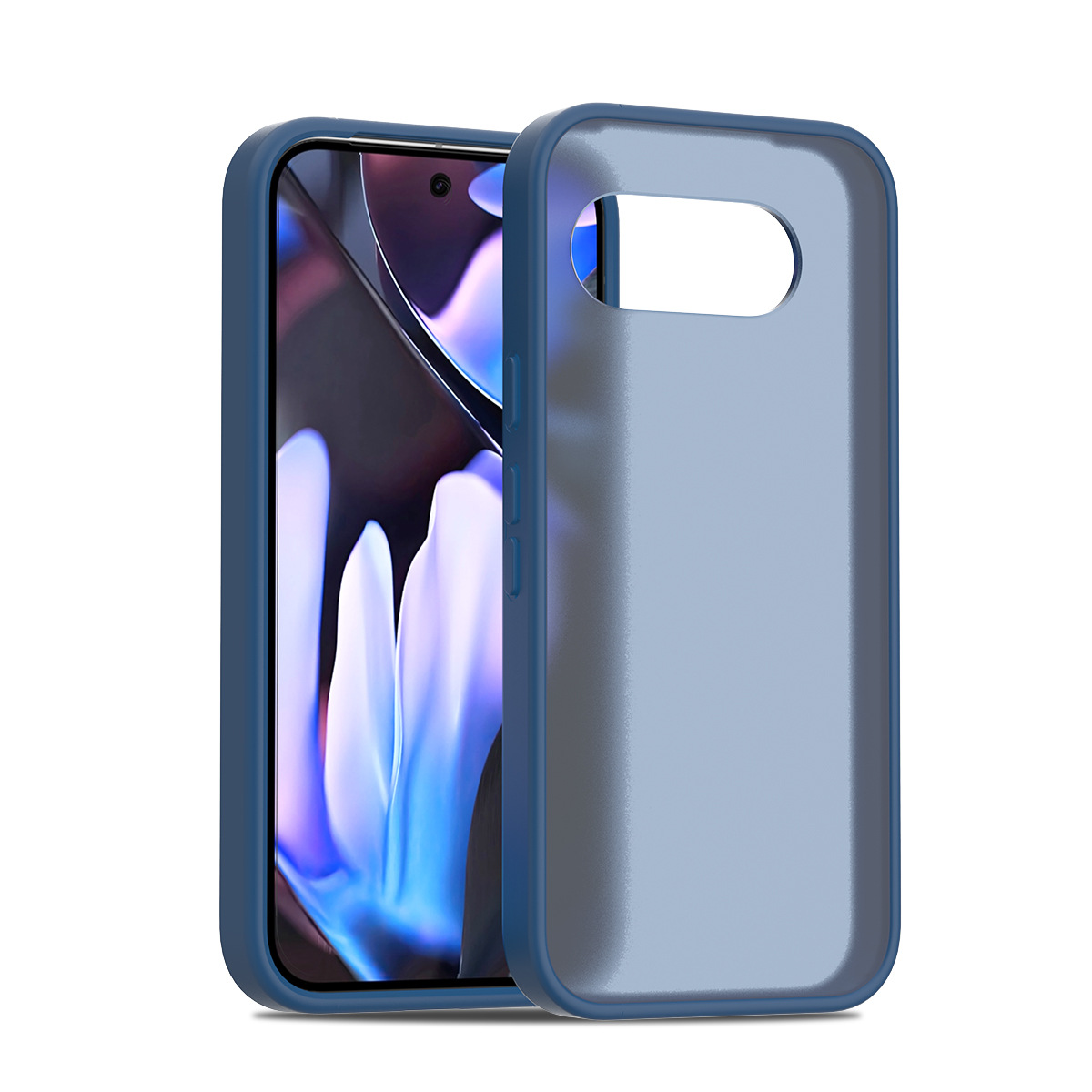 Aplicable transfronterizo Google 10pro xl escudo plateado piel esmerilado caso de teléfono celular 9A espesado 2.0 conjunto de goma de aluminio 10pro