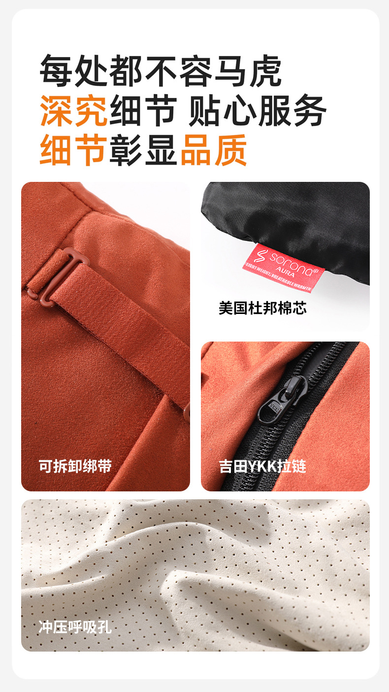 Carefully Selected High-End Car Headrest and Lumbar Support, Dupont Bio-Velvet All-Season Neck Pillow, Suede Seat Cushion