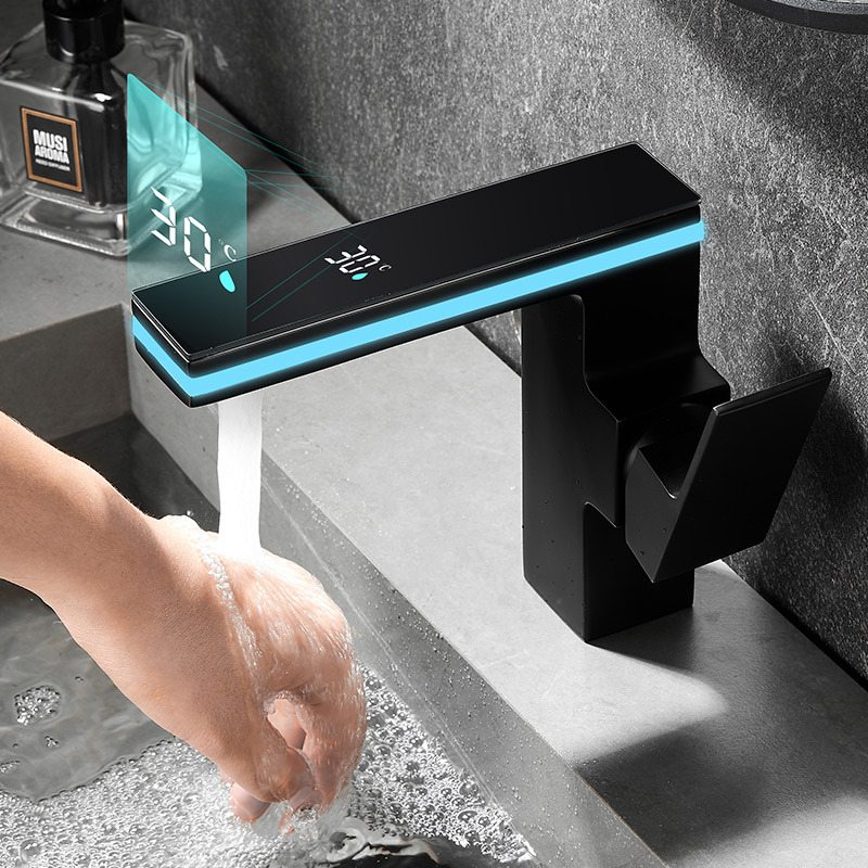 F-1 전기도금 검정색(디지털 디스플레이 대형 손잡이) 아연 합금