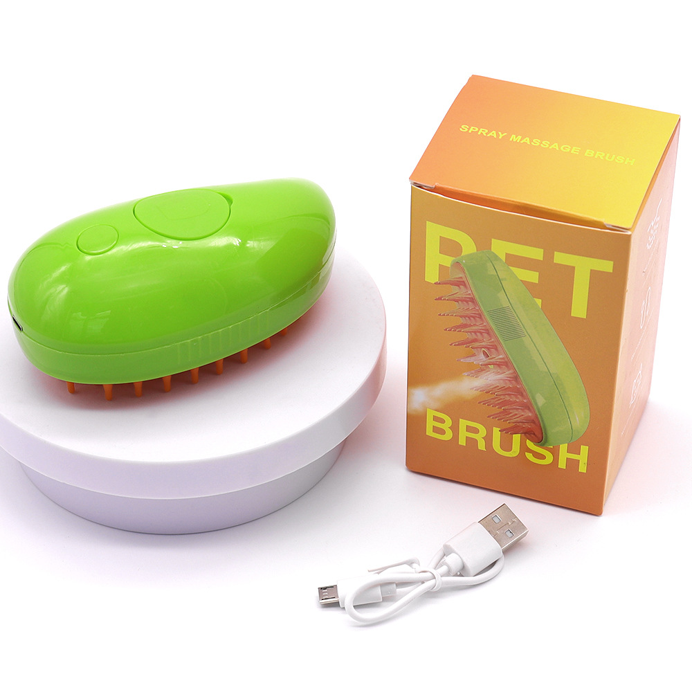 Peine en spray para mascotas Peine de masaje Peine de vapor Peine de gato Peine especial para pelaje flotante Peine de mango para depilación de gato