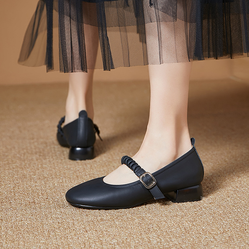Scarpe mary jane da donna in vera pelle - calzature casual_voghion.com
