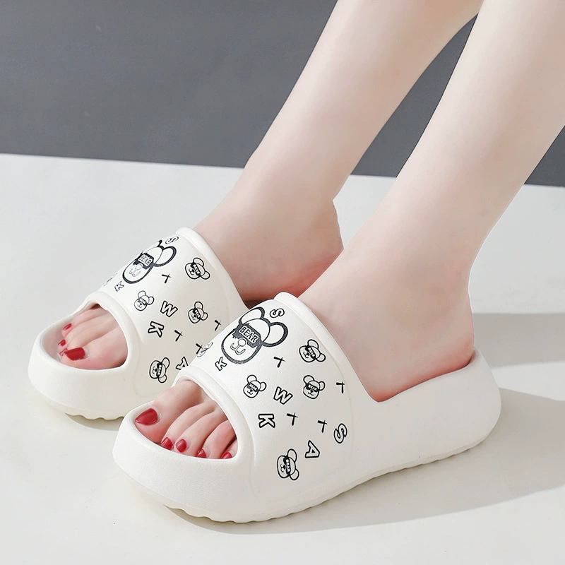 Толстая подошва фекалий тапочки женский летний мультфильм пара EVA ванная ванная холодные тапочки мужская нескользящая наружная одежда оптом